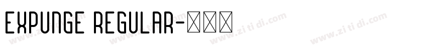 Expunge Regular字体转换